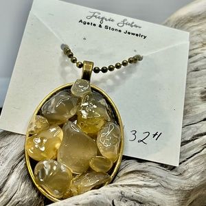 Agate Cluster Necklace